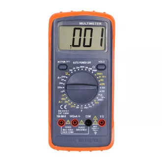 Solight multimeter, max. AC 600V/10A, max. DC 600V/10A, test diod, zvočni signal, hFE, kapacitivnost, upornost