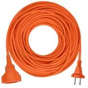 Solight 1z gibljivi kabel - priključek, 15 m, 2 x 1, 5mm2, oranžna