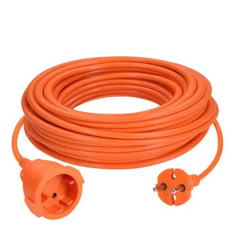Solight 1z gibljivi kabel - priključek, 15 m, 2 x 1, 5mm2, oranžna