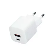 Solight USB-C   USB-A hitri polnilec GaN 20W PD