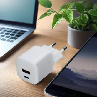 Solight USB-C   USB-A hitri polnilec GaN 20W PD