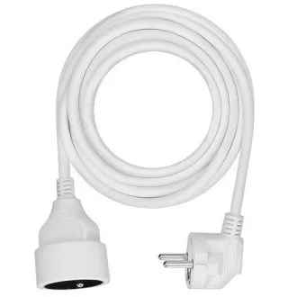 Solight podaljšek 5m, 1 vtičnica, 16A/3680W, PVC, bela