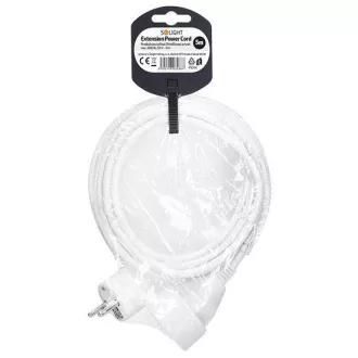 Solight podaljšek 5m, 1 vtičnica, 16A/3680W, PVC, bela