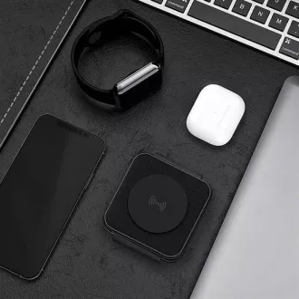 Solight Potovalni polnilec 3v1, združljiv s sistemom MagSafe