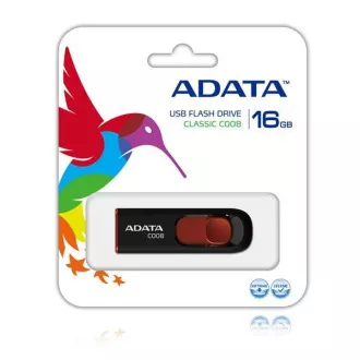 ADATA Flash disk 16 GB C008, USB 2.0 Classic, črn