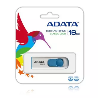 ADATA Flash disk 16 GB C008, USB 2.0 Classic, bel