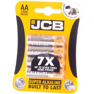 JCB SUPER alkalna baterija LR06, blister, 4 kosi