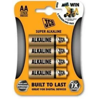 JCB SUPER alkalna baterija LR06, blister, 4 kosi