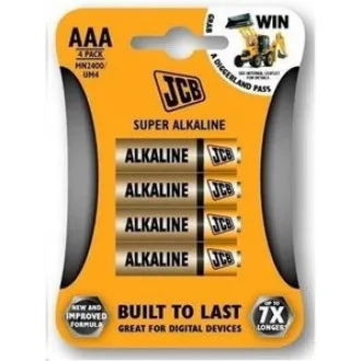 JCB SUPER alkalne baterije LR03, blister 4 kosi