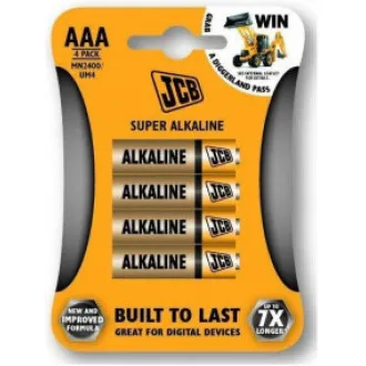 JCB SUPER alkalne baterije LR03, blister 4 kosi
