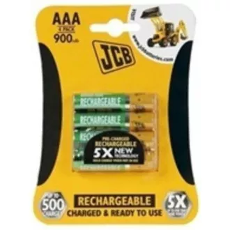 JCB RTU NiMH AAA/R03, 900mAh, prednapolnjen, blister, 4 kosi