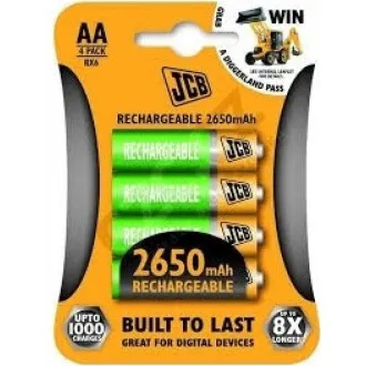 JCB RTU NiMH AA/R06, min.2400mAh, prednapolnjen, blister 4 kosi