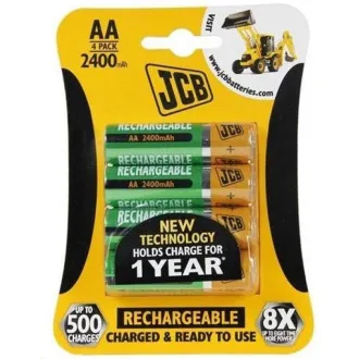 JCB RTU NiMH AA/R06, min.2400mAh, prednapolnjen, blister 4 kosi
