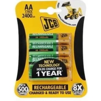 JCB RTU NiMH AA/R06, min.2400mAh, prednapolnjen, blister 4 kosi