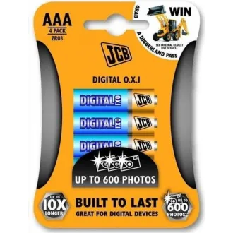JCB OXI DIGITAL alkalna baterija LR03, blister 4 kosi