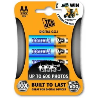 JCB OXI DIGITAL alkalna baterija LR06, blister 4 kosi