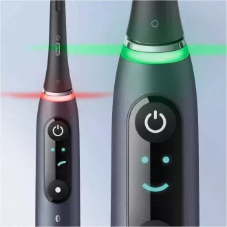 Oral-B iO Series 9 Duo Black Onyx & Rose Quartz komplet električne zobne ščetke, magnetna, 7 načinov, AI Oral-B iO Series 9 Duo Black Onyx & Rose Quartz komplet električne zobne ščetke, magnetna, 7 načinov, AI