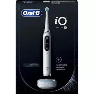 Električna zobna ščetka Oral-B iO10, 7 načinov, časovnik, senzor pritiska, 3D mapiranje in pametne funkcije, bela