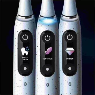 Električna zobna ščetka Oral-B iO10, 7 načinov, časovnik, senzor pritiska, 3D mapiranje in pametne funkcije, bela