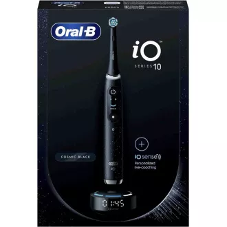 Oral-B iO Series 10 Cosmic Black električna zobna ščetka, magnetna, 7 načinov, umetna inteligenca, časovnik, 3D mapiranje