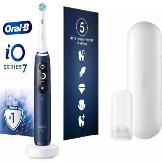 Električna zobna ščetka Oral-B iO Series 7 Sapphire, 5 načinov, potovalni kovček, hitra polnilna postaja