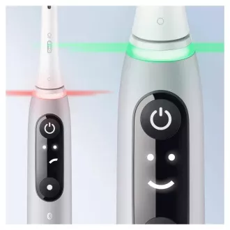 Oral-B iO Series 6 Grey Opal električna zobna ščetka, magnetna, 5 načinov, senzor pritiska, umetna inteligenca, etui