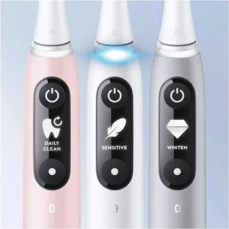 Električna zobna ščetka Oral-B iO Series 6, 5 načinov, časovnik, senzor pritiska, mobilna aplikacija, bela Električna zobna ščetka Oral-B iO Series 6, 5 načinov, časovnik, senzor pritiska, mobilna aplikacija, bela