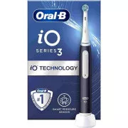 Oral-B iO Series 3 Matt Black električna zobna ščetka, magnetna, 3 načini, senzor pritiska