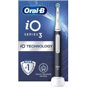 Oral-B iO Series 3 Matt Black električna zobna ščetka, magnetna, 3 načini, senzor pritiska
