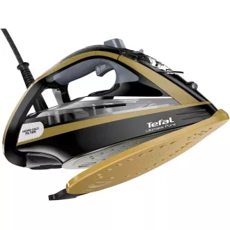Tefal FV9865E0 Ultimate Pure Steam Iron, 3000 W, samodejni izklop, posipanje, hitra temperatura, črna/zlata Tefal FV9865E0 Ultimate Pure Steam Iron, 3000 W, samodejni izklop, posipanje, hitra temperatura, črna/zlata