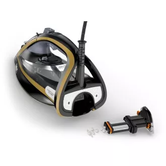 Tefal FV9865E0 Ultimate Pure Steam Iron, 3000 W, samodejni izklop, posipanje, hitra temperatura, črna/zlata Tefal FV9865E0 Ultimate Pure Steam Iron, 3000 W, samodejni izklop, posipanje, hitra temperatura, črna/zlata
