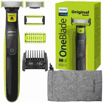 Philips OneBlade QP2821/20 Hibridni trimer za obraz in telo, obrezovanje, oblikovanje, britje, nastavljiv glavnik
