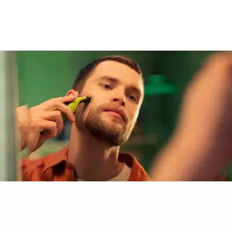 Philips OneBlade QP2821/20 Hibridni trimer za obraz in telo, obrezovanje, oblikovanje, britje, nastavljiv glavnik