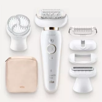 Braun Silk-épil 9 Flex SES 9030 3D epilator, vodoodporen, tehnologija SensoSmart, ergonomski ročaj, bela/zlata Braun Silk-épil 9 Flex SES 9030 3D epilator, vodoodporen, tehnologija SensoSmart, ergonomski ročaj, bela/zlata