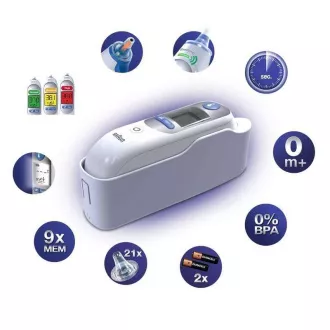 Braun IRT 6520 ThermoScan 7 brezkontaktni termometer, digitalni, ušesni, s pomnilnikom za 9 meritev