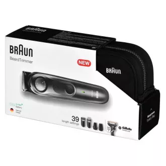Braun BT7940 Strižnik brade, 0,5-20 mm, polnilni, 4 nastavki   Gillette, siv