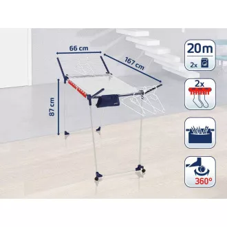 Leifheit 81517 Pegasus 200 Deluxe Mobilni sušilni stroj za perilo Leifheit 81517 Pegasus 200 Deluxe Mobilni sušilni stroj za perilo