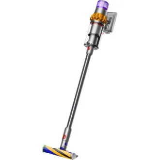 Dyson V15 Detect Absolute 2023, sesalnik, 14 ciklonov, 240 AW, filtriranje celotnega stroja, do 60 minut, rumena/siva