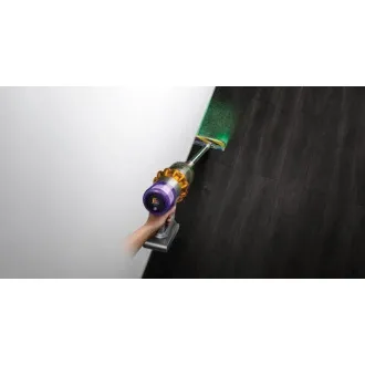 Dyson V15 Detect Absolute 2023, sesalnik, 14 ciklonov, 240 AW, filtriranje celotnega stroja, do 60 minut, rumena/siva