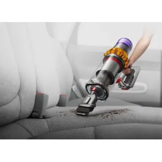 Dyson V15 Detect Absolute 2023, sesalnik, 14 ciklonov, 240 AW, filtriranje celotnega stroja, do 60 minut, rumena/siva