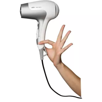 Sušilnik za lase Braun Satin Hair 5 HD580, 2500 W, 2 hitrosti, 3 temperature, zanka za obešanje, bel