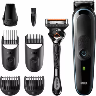 Braun Multigroomer 5 MGK5355 7v1 za striženje brade in las, 13-kratna nastavitev dolžine,   Gillette