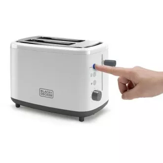 Black Decker BXTO820E opekač kruha, 820 W, 2 opekača kruha, nadzor opekanja, bel Black Decker BXTO820E opekač kruha, 820 W, 2 opekača kruha, nadzor opekanja, bel