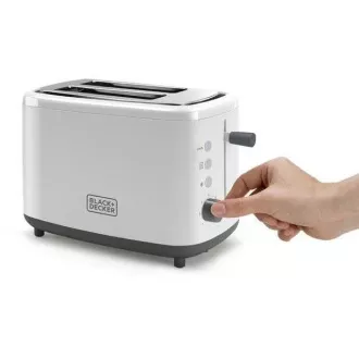 Black Decker BXTO820E opekač kruha, 820 W, 2 opekača kruha, nadzor opekanja, bel Black Decker BXTO820E opekač kruha, 820 W, 2 opekača kruha, nadzor opekanja, bel