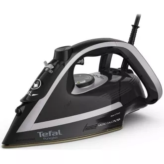 Tefal FV8062E0 Parni likalnik Puregliss, 3000 W, proti kapljanju, samodejni izklop, škropljenje, srebrna / črna