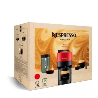 Krups Nespresso XN920110 Vertuo Pop aparat za kavo na kapsule, 1500 W, Wi-Fi. Bluetooth, 4 velikosti kave, bela - Razpakirano