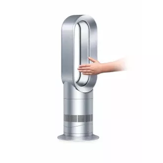 Ventilator Dyson Hot Cool AM09, talni ventilator, 2000 W, zaslon, brez ventilatorja, daljinski upravljalnik, bel in siv Ventilator Dyson Hot Cool AM09, talni ventilator, 2000 W, zaslon, brez ventilatorja, daljinski upravljalnik, bel in siv