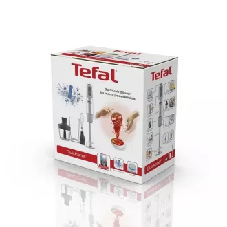 Tefal HB65KD38 QuickChef potopni palični mešalnik, 1000 W, 20 hitrosti, 4 rezila, posoda za mešanje, posoda za sekljanje