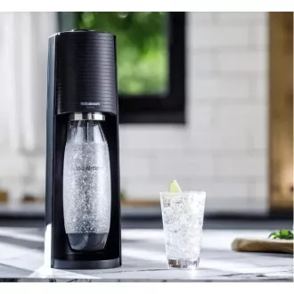 SodaStream Terra Black aparat za pripravo sode, mehanski, 2x 1l steklenica SodaStream Fuse, CO2 steklenica, črna SodaStream Terra Black aparat za pripravo sode, mehanski, 2x 1l steklenica SodaStream Fuse, CO2 steklenica, črna