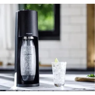 SodaStream Terra Black aparat za pripravo sode, mehanski, 2x 1l steklenica SodaStream Fuse, CO2 steklenica, črna - Razpakirano SodaStream Terra Black aparat za pripravo sode, mehanski, 2x 1l steklenica SodaStream Fuse, CO2 steklenica, črna - Razpakirano